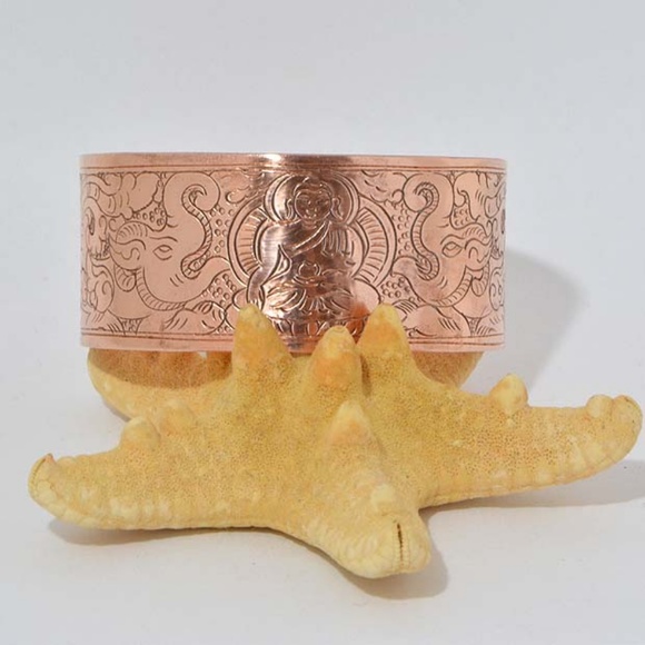 Handmade Unisex Adjustable Copper Bracelet - Picture 3 of 3